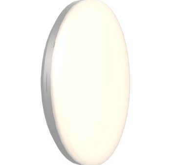 Ansell Lighting AMER2 1 S DD4 SM3  Mercurial 2 IP54 34W CCT Selectable Silver LED 1-10V Bulkhead Dimmable, Emergency, Self-Test Sale