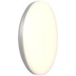 Ansell Lighting AMER2 1 S MWS SM3  Mercurial 2 IP54 34W CCT Selectable Silver LED Bulkhead - Microwave Sensor, Emergency, Self-Test Supply