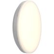 Ansell Lighting AMER1 1 S CF SM3  Mercurial 1 IP54 Multi-Wattage CCT Selectable Silver LED Bulkhead - Corridor Function, Emergency, Self-Test Sale