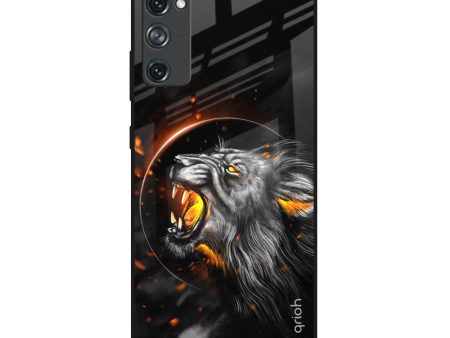 Aggressive Lion Glass Case for Samsung Galaxy S20 FE Hot on Sale