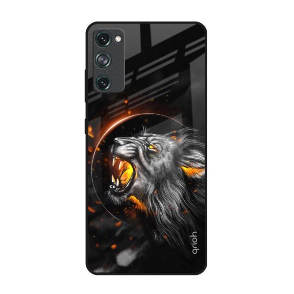 Aggressive Lion Glass Case for Samsung Galaxy S20 FE Hot on Sale