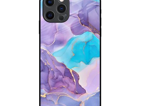 Alcohol ink Marble Glass Case for iPhone 12 Pro Online now