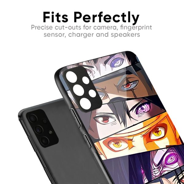 Anime Eyes Glass Case for Poco X3 Online Sale