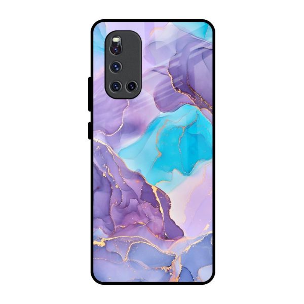 Alcohol ink Marble Glass Case for Vivo V19 Hot on Sale