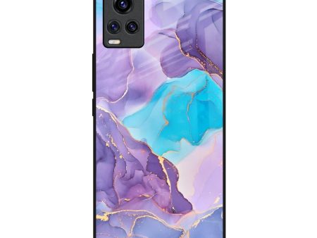 Alcohol ink Marble Glass Case for Vivo V20 Cheap