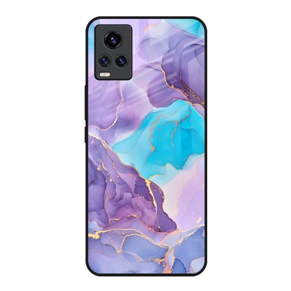 Alcohol ink Marble Glass Case for Vivo V20 Cheap