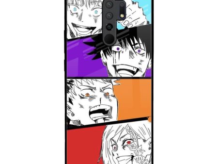 Anime Sketch Glass Case for Redmi 9 prime Online Hot Sale