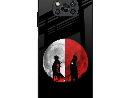 Anime Red Moon Glass Case for Poco X3 Discount