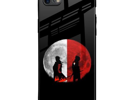 Anime Red Moon Glass Case for iPhone SE 2020 For Sale