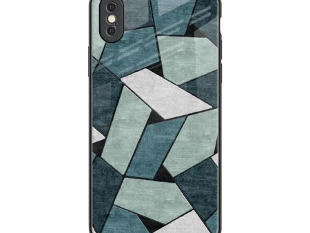 Abstact Tiles Glass Case for iPhone XS For Sale