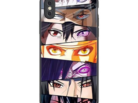 Anime Eyes Glass Case for iPhone XS Hot on Sale