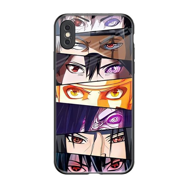 Anime Eyes Glass Case for iPhone XS Hot on Sale