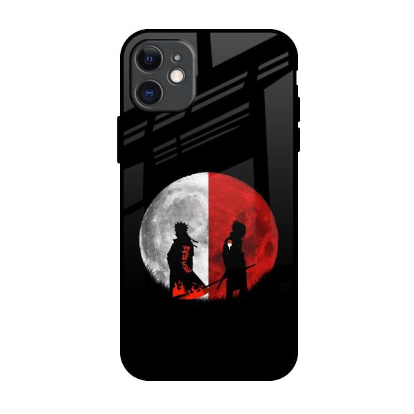 Anime Red Moon Glass Case for iPhone 11 Discount