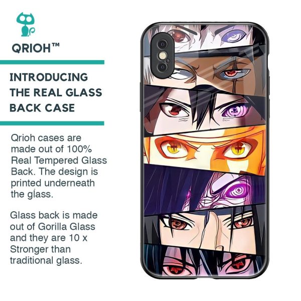 Anime Eyes Glass Case for iPhone XS Hot on Sale