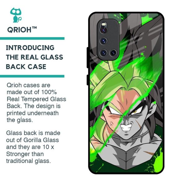 Anime Green Splash Glass Case for Vivo V19 Supply