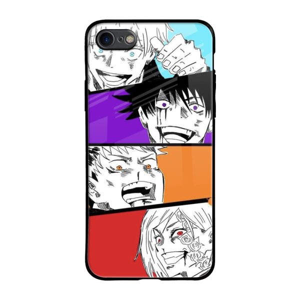 Anime Sketch Glass Case for iPhone SE 2020 For Discount