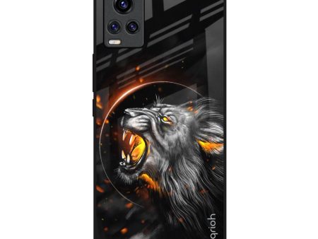 Aggressive Lion Glass Case for Vivo V20 Cheap