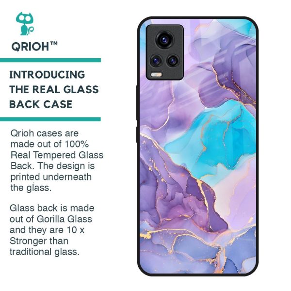 Alcohol ink Marble Glass Case for Vivo V20 Cheap