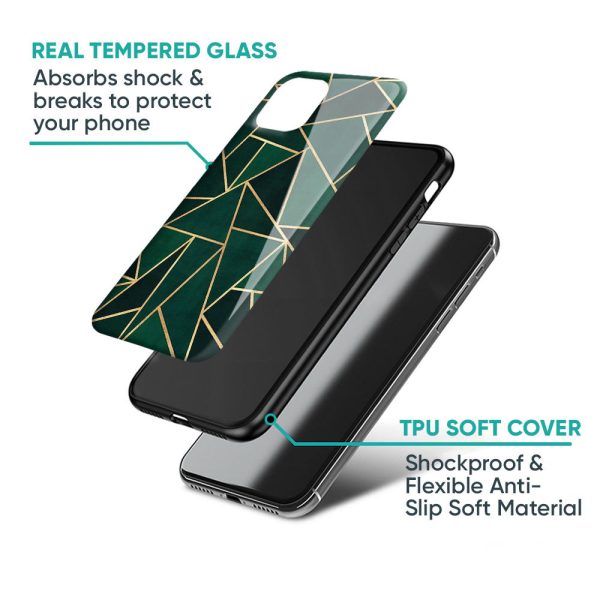 Abstract Green Glass Case For Samsung A21s on Sale