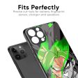 Anime Green Splash Glass Case for iPhone XS on Sale