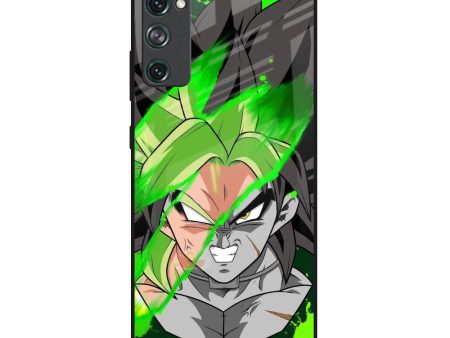 Anime Green Splash Glass Case for Samsung Galaxy S20 FE Supply