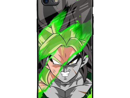 Anime Green Splash Glass Case for iPhone SE 2020 Cheap