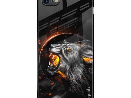 Aggressive Lion Glass Case for iPhone SE 2020 For Discount