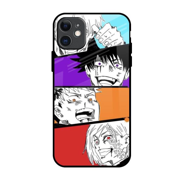 Anime Sketch Glass Case for iPhone 11 For Sale