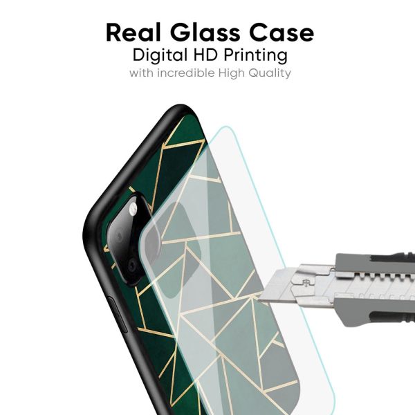 Abstract Green Glass Case For Samsung A21s on Sale