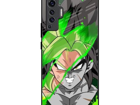 Anime Green Splash Glass Case for Vivo X50 Online