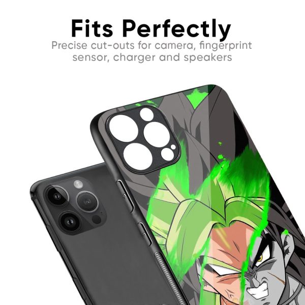 Anime Green Splash Glass Case for iPhone XS Max For Sale