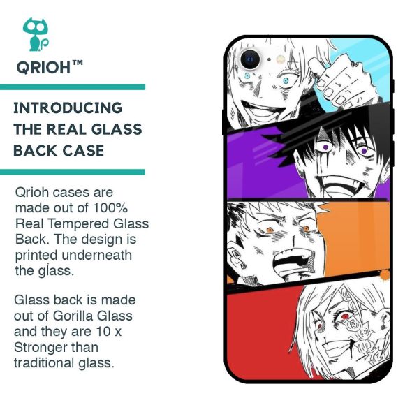 Anime Sketch Glass Case for iPhone SE 2022 Discount