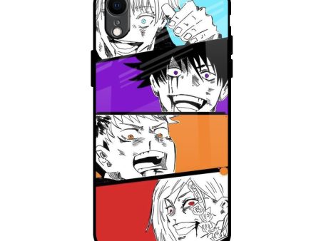 Anime Sketch Glass Case for iPhone XR Online Sale