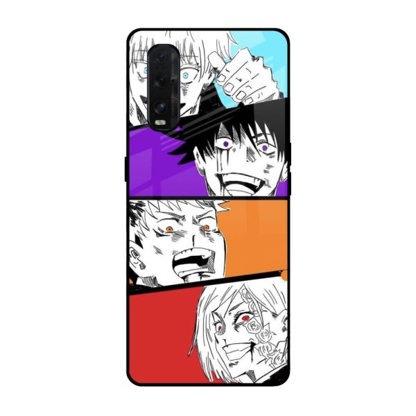 Anime Sketch Glass Case for Oppo Find X2 Online now