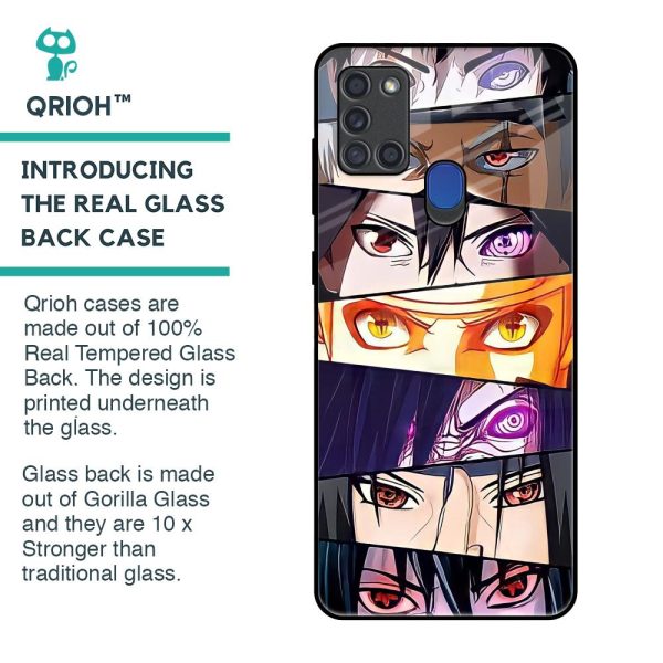 Anime Eyes Glass Case for Samsung A21s For Cheap