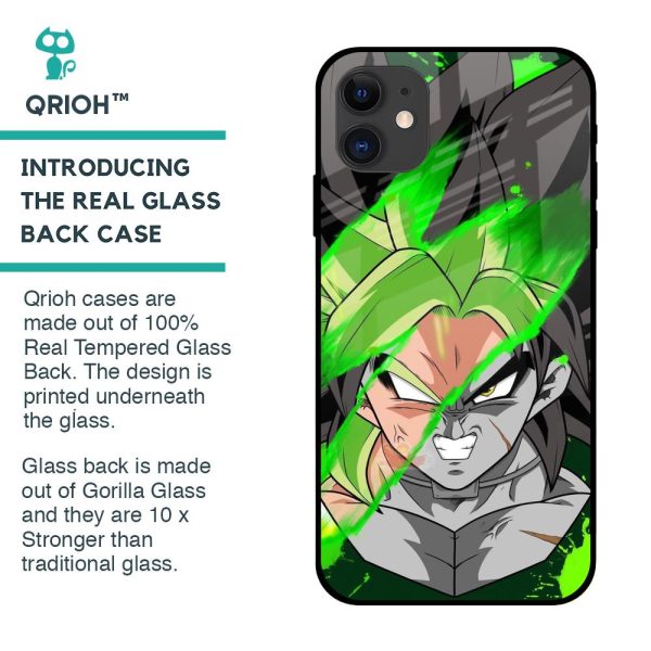 Anime Green Splash Glass Case for iPhone 12 mini Online Sale