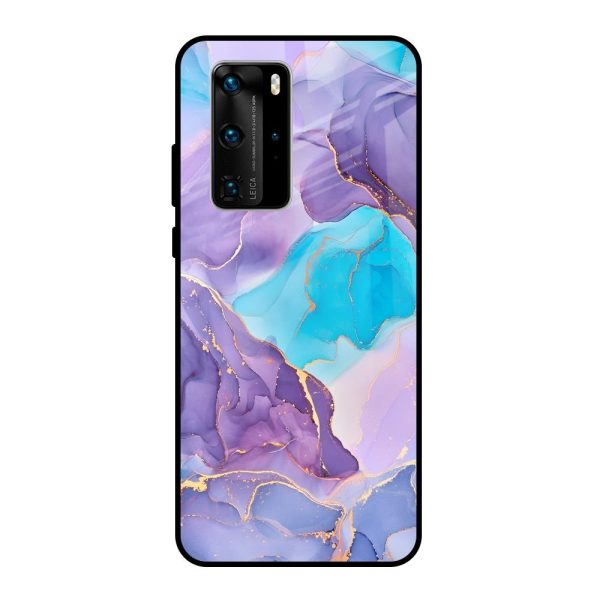 Alcohol ink Marble Glass Case for Huawei P40 Pro Supply