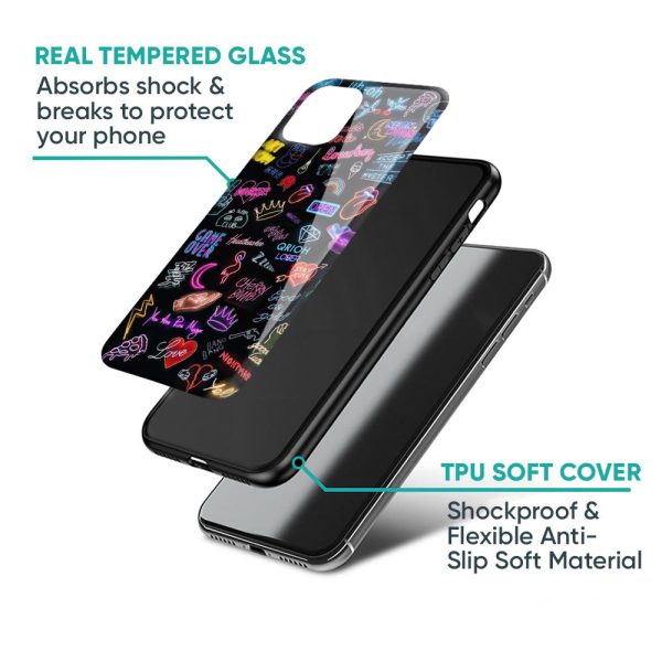 Accept The Mystery Glass Case for iPhone XS Hot on Sale