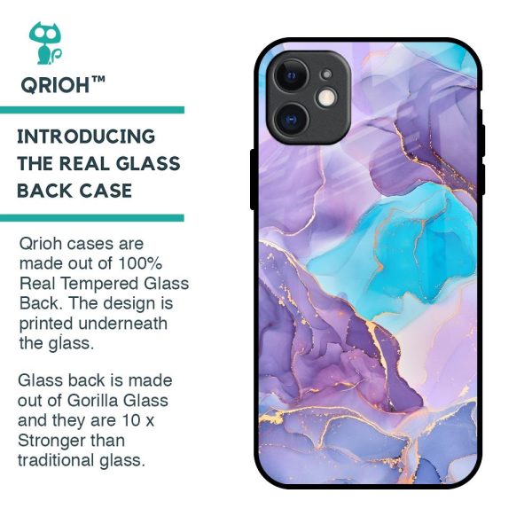 Alcohol ink Marble Glass Case for iPhone 11 Online