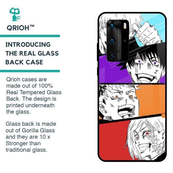 Anime Sketch Glass Case for Huawei P40 Pro For Discount