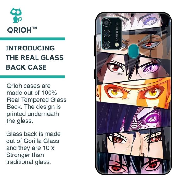 Anime Eyes Glass Case for Samsung Galaxy F41 For Discount