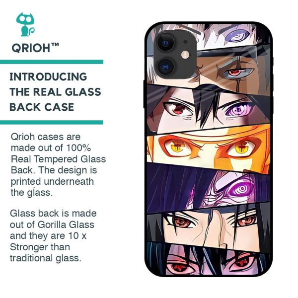 Anime Eyes Glass Case for iPhone 12 Fashion