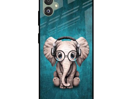 Adorable Baby Elephant Glass Case For Samsung Galaxy F14 5G Fashion