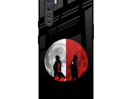 Anime Red Moon Glass Case for OnePlus Nord Cheap