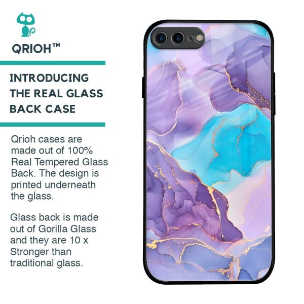 Alcohol ink Marble Glass Case for iPhone 8 Plus Online Hot Sale