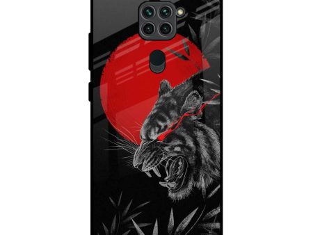 Red Moon Tiger Glass Case for Redmi Note 9 For Discount