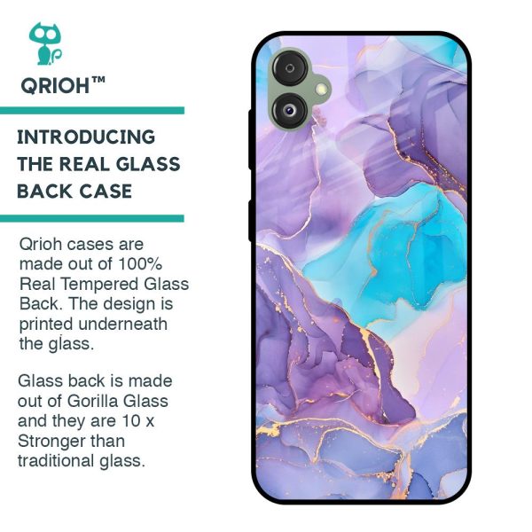 Alcohol ink Marble Glass Case for Samsung Galaxy F14 5G For Discount