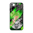 Anime Green Splash Glass Case for iPhone SE 2022 Hot on Sale