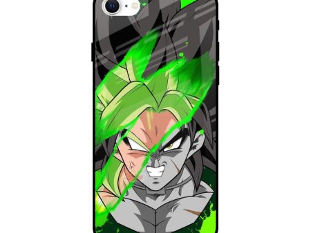 Anime Green Splash Glass Case for iPhone SE 2022 Hot on Sale