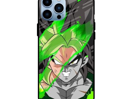 Anime Green Splash Glass Case for iPhone 13 Pro Max Discount